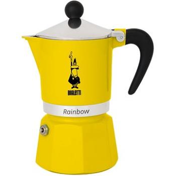 BIALETTI Mokka kanvica rainbow 1 šálka žltá (8006363018524)