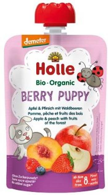 HOLLE Bio pyré - Berry Puppy - Jablkový a broskyňový s lesnými plodmi 100 g