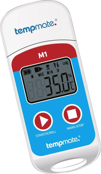 tempmate M1 teplotný datalogger  Merné veličiny teplota -30 do +70 °C        funkcia PDF