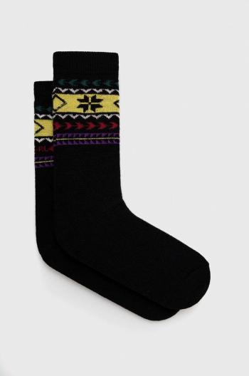 Ponožky s prímesou vlny Polo Ralph Lauren čierna farba
