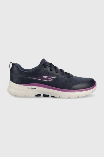 Bežecké topánky Skechers GOwalk 6 tmavomodrá farba