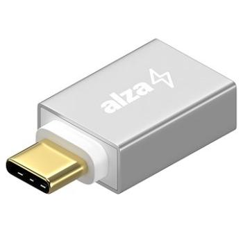 AlzaPower OTG USB-C (M) na USB-A 3.0 (F) strieborný (APW-ADTCUA01S)