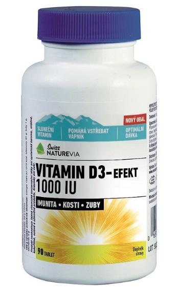 NatureVia Vitamin D3 - Efekt 1000 I.U. 90 tabliet