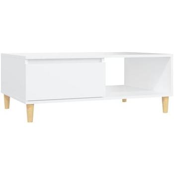 SHUMEE Konferenčný stolík biely 90 × 60 × 35 cm drevotrieska, 805995