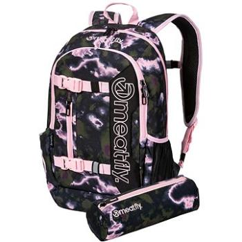 Meatfly Basejumper batoh, Storm Camo Pink, 22 L + peračník zadarmo (8590202045807)