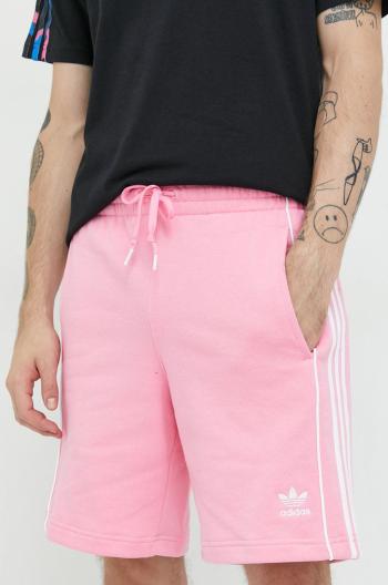 Bavlnené šortky adidas Originals pánske, ružová farba,