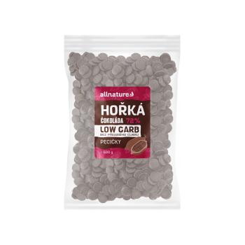 ALLNATURE Horká čokoláda 72% nugety low carb 500 g