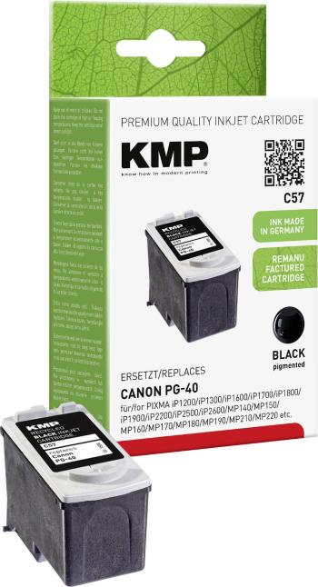 KMP Ink náhradný Canon PG-40 kompatibilná  čierna C57 1500,4001