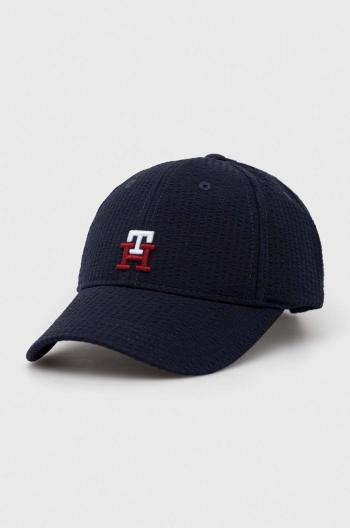 Detská baseballová čiapka Tommy Hilfiger tmavomodrá farba, s nášivkou