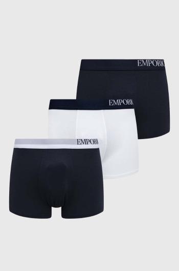 Boxerky Emporio Armani Underwear 3-pak pánske, tmavomodrá farba