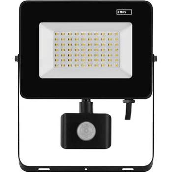 EMOS LED reflektor SIMPO s pohybovým senzorom, 50 W, čierny, neutrálna biela (1531234200)