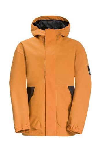 Detská bunda Jack Wolfskin TEEN 2L JACKET Y žltá farba