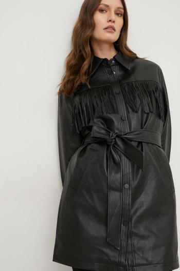 Košeľa Answear Lab dámska, čierna farba, regular, s klasickým golierom