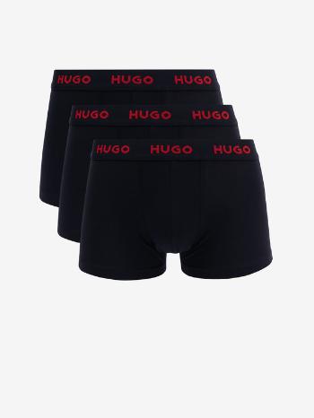 HUGO Boxerky 3 ks Čierna