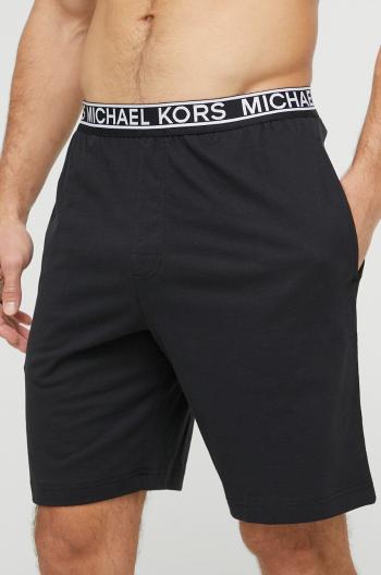 Bavlnené šortky Michael Kors čierna farba