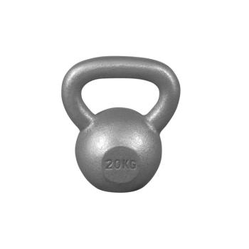 Gorilla Sports Kettlebell činka, liatinová, sivá, 20 kg