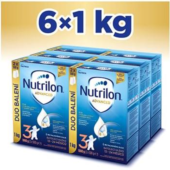 Nutrilon 3 Advanced  batoľacie mlieko 6× 1 kg, 12 mes.+ (8595002110021)