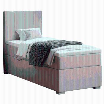 Boxspringová posteľ, jednolôžko, taupe, 80x200, ľavá, BRED