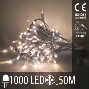Vianočná LED svetelná reťaz vonkajšia - 1000LED - 50M Teplá Biela