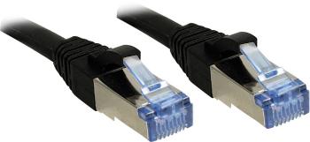 LINDY 47178 RJ45 sieťové káble, prepojovacie káble CAT 6A S/FTP 1.50 m čierna s ochranou 1 ks
