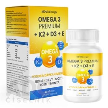 MOVit Omega 3 + K2 + D3 + E PREMIUM cps 1x90 ks