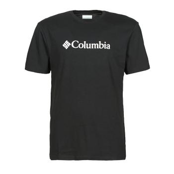 Columbia  CSC BASIC LOGO SHORT SLEEVE SHIRT  Tričká s krátkym rukávom Čierna