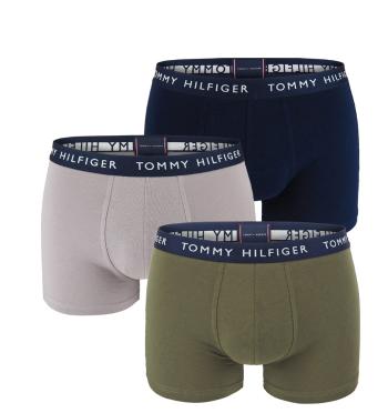 TOMMY HILFIGER - 3PACK premium cotton essentials royal army green boxerky - limitovaná edícia-M (77-88 cm)