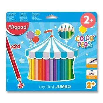 MAPED FAR.CERUZKY TROJBO JUMBO COLOR PEPS 24KS BL