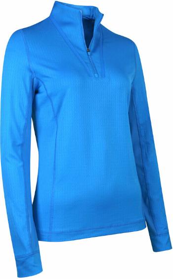 Callaway Womens Solid Sun Protection 1/4 Zip Blue Sea Star XS