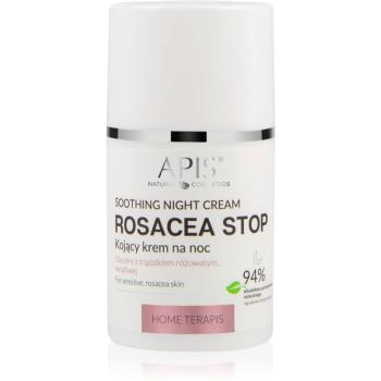 Apis Natural Cosmetics Rosacea-Stop upokojúci nočný krém pre citlivú pleť so sklonom k začervenaniu 50 ml