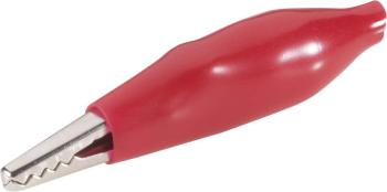 BKL Electronic 072402 krokosvorka červená Upínací rozsah max.: 9 mm Dĺžka: 28 mm 1 ks
