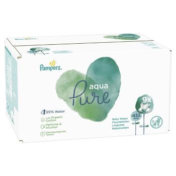 PAMPERS WIPES AQUA PURE 9X48KS (432KS)