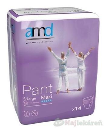 AMD Pant Maxi, inkontinenčné nohavičky (veľkosť XL), 1x14 ks