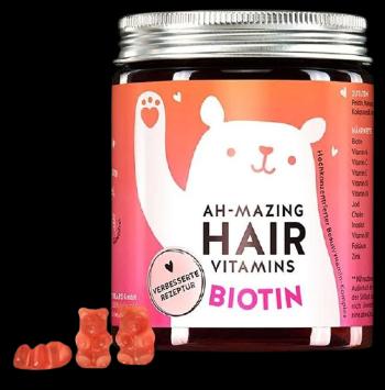 Bears Ah-mazing vitamíny pre zdravé vlasy s biotínom, 60 ks