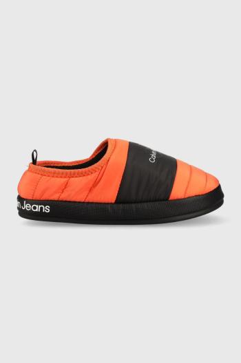 Papuče Calvin Klein Jeans Home Slipper oranžová farba