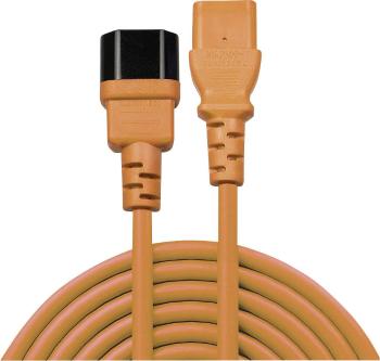 LINDY napájací predlžovací kábel [1x IEC C14 zástrčka 10 A - 1x IEC C13 zásuvka 10 A] 2.00 m oranžová