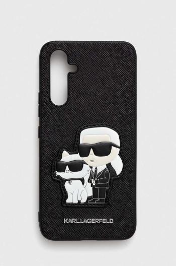 Puzdro na mobil Karl Lagerfeld A54 5G A546 čierna farba