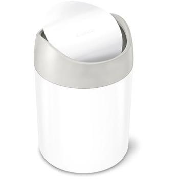 Simplehuman Mini odpadkový kôš 1,5 l, biela oceľ, CW2079