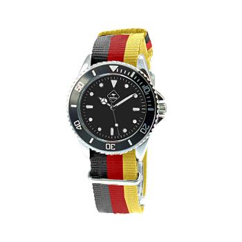 Pánske náramkové hodinky Roadsign Broome, čierno-červeno-žlté