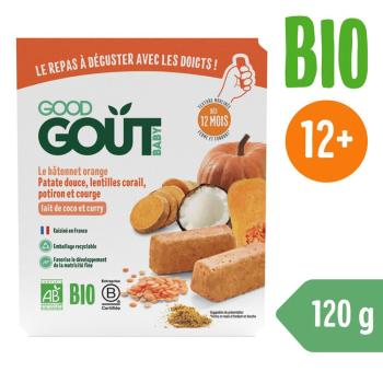 GOOD GOUT BIO BLW Tyčinky z červenej šošovice a tekvice (120 g)