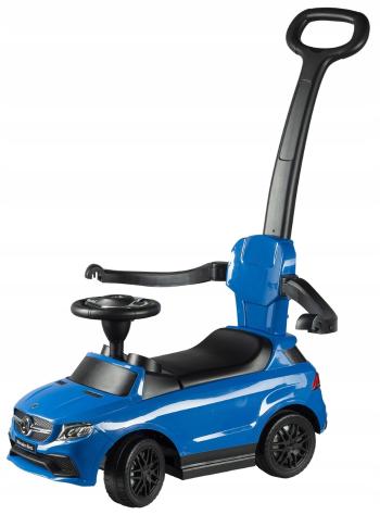 Detské odrážadlo s vodiacou tyčou Mercedes - modrá  blue