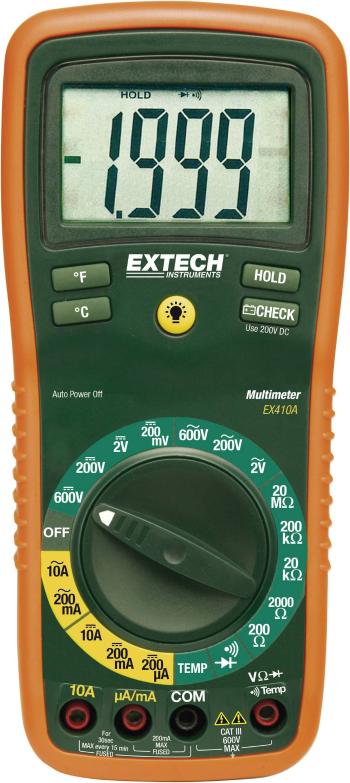 Extech EX410A ručný multimeter  digitálne/y  CAT III 600 V Displej (counts): 2000