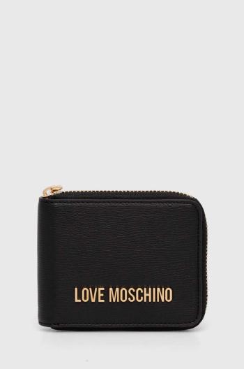 Peňaženka Love Moschino dámska, čierna farba, JC5639PP1LLD0000