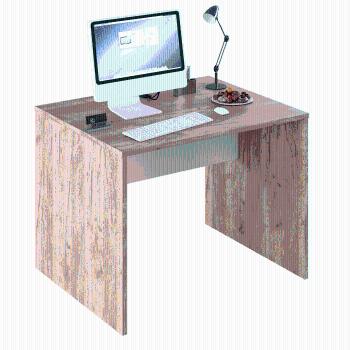 PC stôl, dub artisan/biela, RIOMA TYP 12