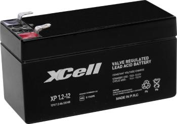 XCell XP1.212 XCEXP1.212 olovený akumulátor 12 V 1.2 Ah olovený so skleneným rúnom (š x v x h) 97 x 52 x 44 mm plochý ko