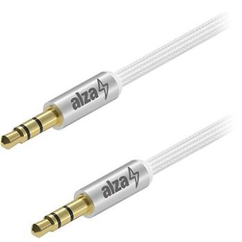 AlzaPower AluCore Audio 3,5 mm Jack (M) to 3,5 mm Jack (M) 2 m strieborný (APW-CBA3JM02S)