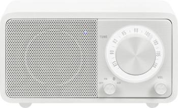 Sangean WR-7 Genuine Mini stolný rádio FM Bluetooth  možné znovu nabíjať biela