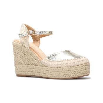 La Modeuse  65817_P152562  Espadrilky Zlatá