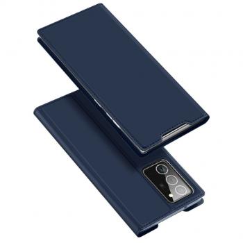 DUX DUCIS Skin Pro knižkové kožené puzdro na Samsung Galaxy Note 20 Ultra, modré