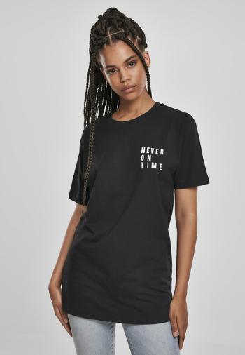 Mr. Tee Ladies Never On Time Tee black - M